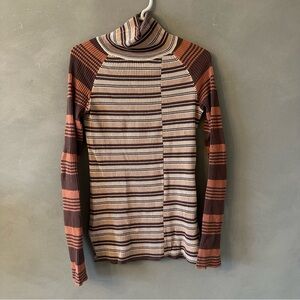 Striped Turtleneck Sweater